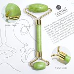 BAIMEI Jade Roller & Gua Sha Set Face Roller and Gua Sha Facial Tools for Skin Care Routine and Puffiness-Green - Image 2